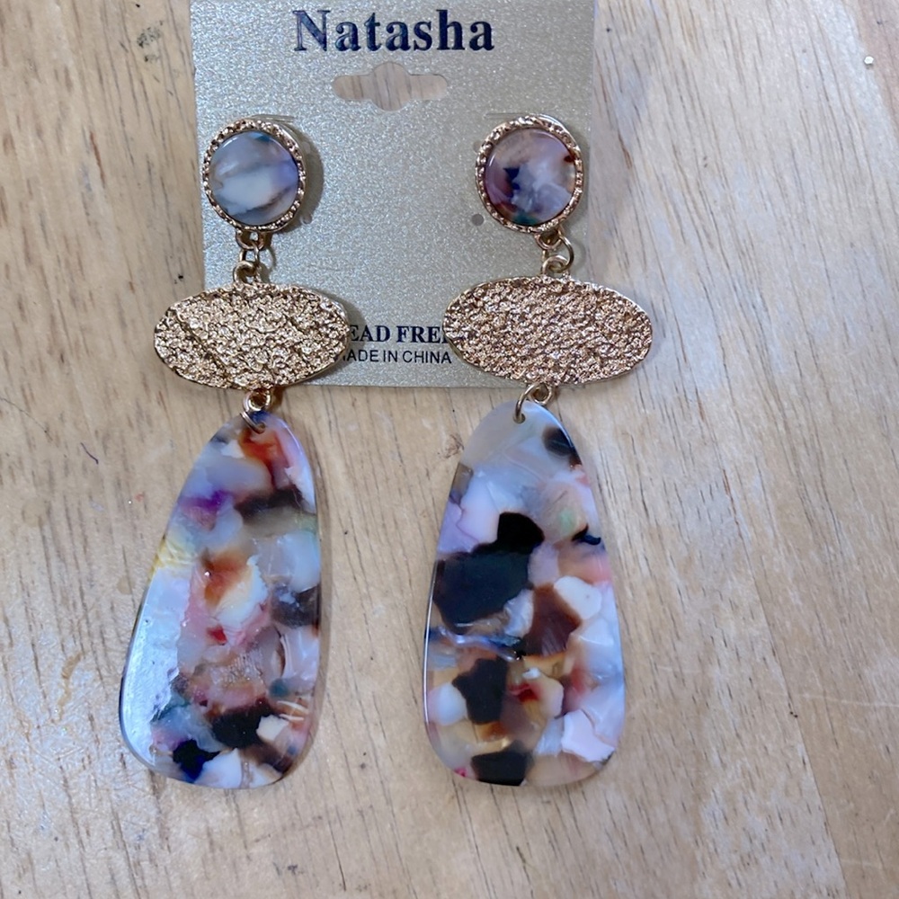 Gold Tone Statement Earrings